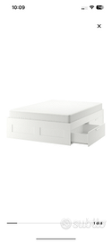 Struttura letto con cassetti + materasso a molle