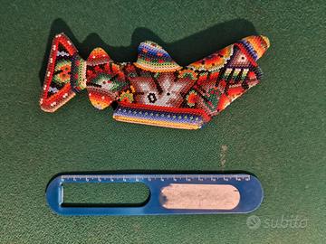 Squalo - Arte Popolare Messicana Huichol Perline