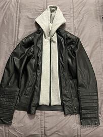 Giacca in pelle con cappuccio Jack e Jones