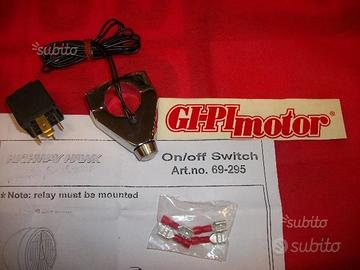 Pulsante cromato per moto custom