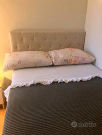 Testiera letto imbottita 120 cm