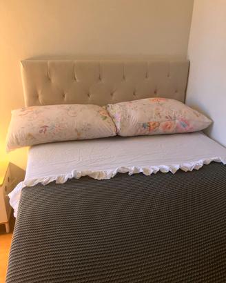 Testiera letto imbottita 120 cm