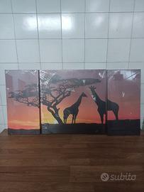 quadro componibile giraffe