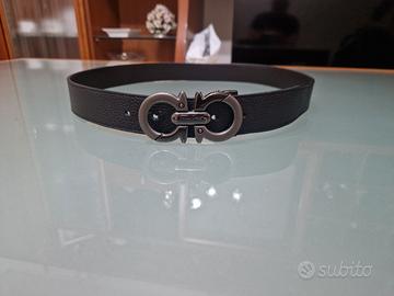 Cintura Salvatore Ferragamo Fibbia Doppia G Argent