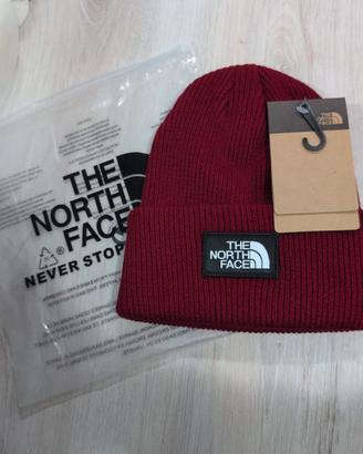 Berretto The North Face bordeaux 
taglia unica 