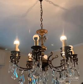 Lampadario anni 70 a gocce