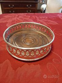 Sottobottiglia a ringhierina silver plated 