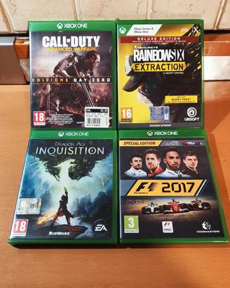 Lotto 4 videogiochi per Xbox One giochi xbox one