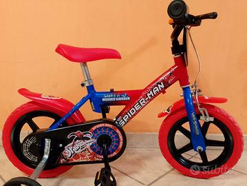 Bici bimbo 12" spiderman PARI AL NUOVO 