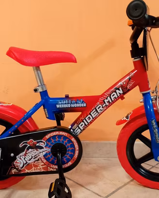 Bici bimbo 12" spiderman PARI AL NUOVO 