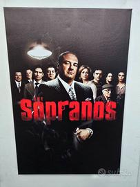 Stampa su tela della serie Tv I Soprano 40x60 Cm