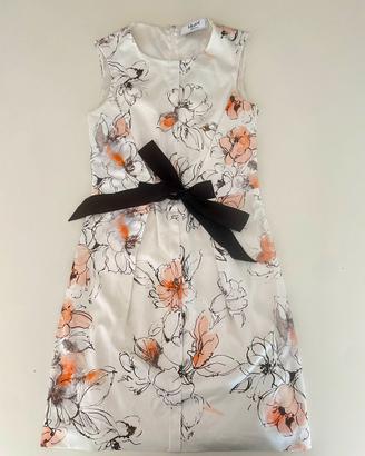 Abito Blugirl estivo a fiori con fiocco in cotone