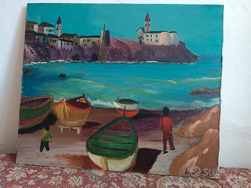 Quadro olio su tela, firmato Luigi Costa