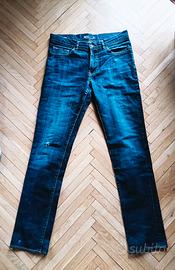 Pantaloni Blue Jeans Strappati Uomo Rifle 46