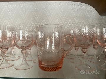 Set vintage Rosaline Pink Swirl