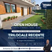 BOLGARE,TRILOCALE DI RECENTE COSTRUZIONE