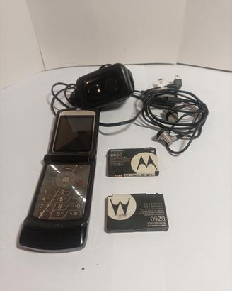 Motorola RAZR V3 Nero - Vintage Testato Funzionant