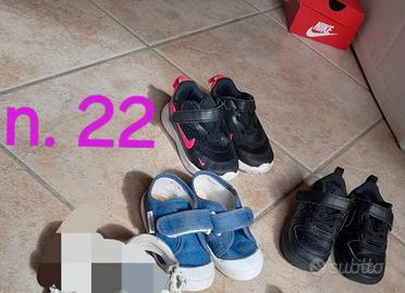 3 paia scarpe n.22 per  bambina