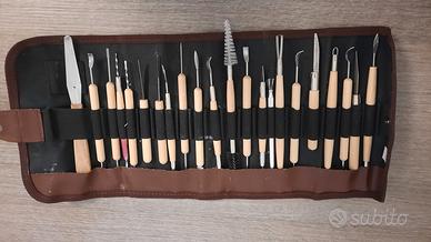 Kit Attrezzi Scultura Modellazione Argilla Creta C
