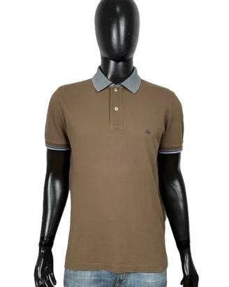 Polo Fay Uomo Tessuto in Cotone Marrone Taglia M