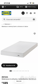 2 Materassi IKEA ÅBYGDA 90x190 praticamente nuovi