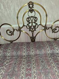 Letto in ottone satinato anni 70