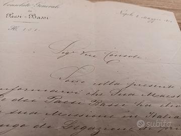 lettera affrancata 1877