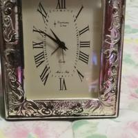 Orologio da tavolo in argento 