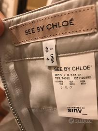 Gonnellina in raso di seta Chloè