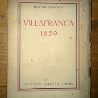 VILLAFRANCA 1859 di G. Zanaboni  Libro antico 1934