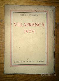 VILLAFRANCA 1859 di G. Zanaboni  Libro antico 1934