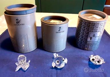 SWAROVSKI RANA con CORONA-PESCE PALLA- LUMACA