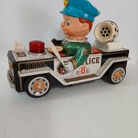 Auto latta " Patrol car " Masudaya Japan, funziona