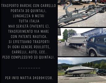 Trasporto barche (TUTTA ITALIA)