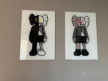 Kaws/ Bundle: "Black & Brown & White Pink Buddy"