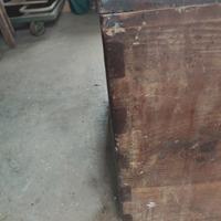 vecchio baule in legno di pino massello cm 98 x65x