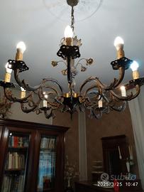 lampadari in bronzo anni 70, funzionanti