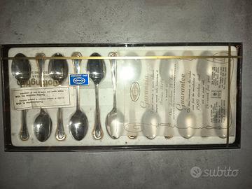 cucchiaini placcati in oro 24 carati su acciaio in