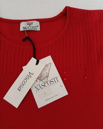 Maglia donna viscosa maniche lunghe tg. L