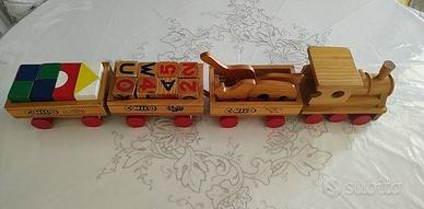 TRENINO IN LEGNO imparare giocando