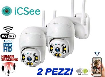 2X TELECAMERA TELECAMERE ESTERNA ICSEE CAM PTZ WI