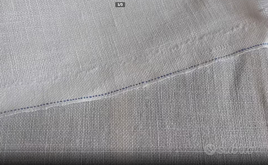 Stoffa tessuto in lino bianco 7,5 metri