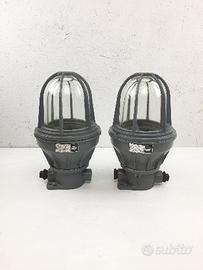 Lampada industriale navale vigano' anni 60