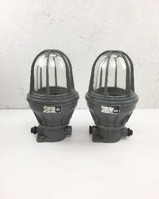 Lampada industriale navale vigano' anni 60