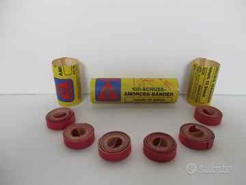 12 rotolini 100 colpi x pistole e fucili anni '80