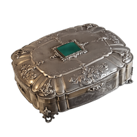 Elegante Scatola Porta-Oggetti Argento 800