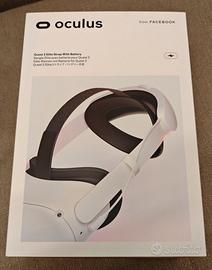 Meta Quest 2 + 3 Head strap with battery nuova