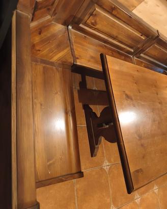 panca e tavolo in legno massello 