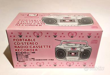 Lettore cassette CD portatile Hello Kitty ©1999