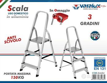 Scala alluminio 3 gradini